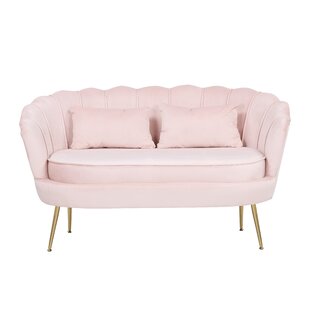 Shell best sale sofa pink